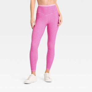 JoyLab - Women's High-Rise Piped 7/8 Leggings - JoyLab Pink Pink